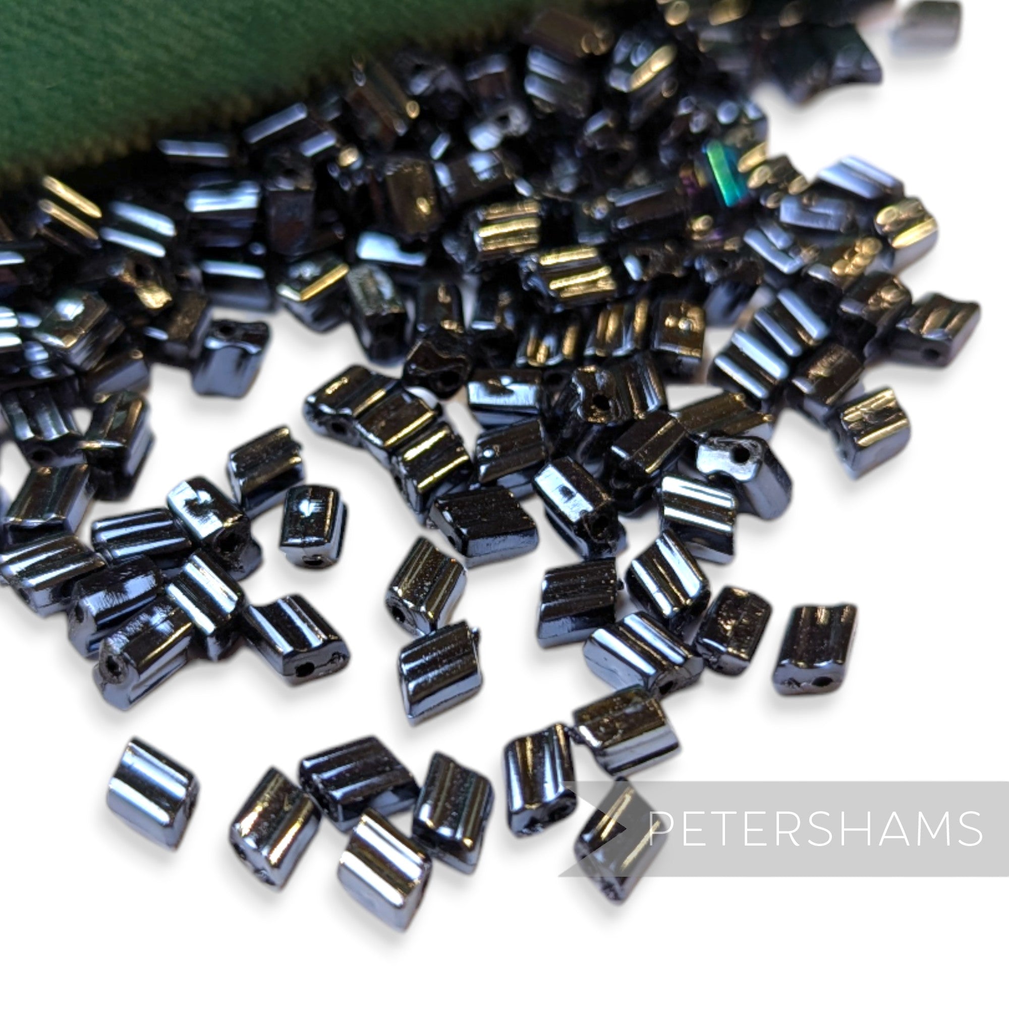 Vintage 1960/70's Tiny 5x5mm Ridged Rhombus Bead - Approx. 200 Beads