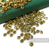 Vintage 1960/70's Tiny 6x6mm Convex Flower Beads - Approx. 144 Pieces