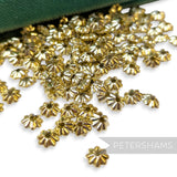 Vintage 1960/70's Tiny 6x6mm Convex Flower Beads - Approx. 144 Pieces