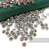 Vintage 1960/70's Tiny 6x6mm Convex Flower Beads - Approx. 144 Pieces