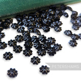 Vintage 1960/70's Tiny 6x6mm Convex Flower Beads - Approx. 144 Pieces