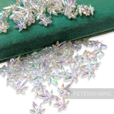 Vintage 1960/70's 12x10mm Hemp Leaf Beads - Approx. 72 Beads