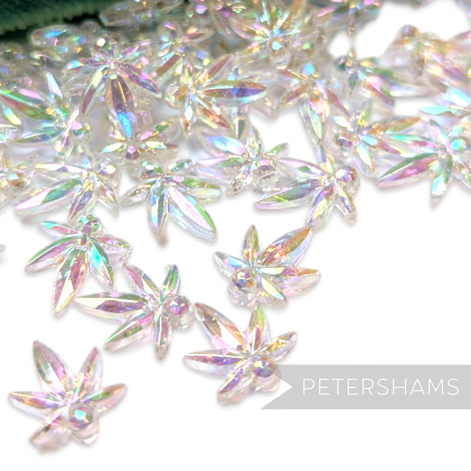 Vintage 1960/70's 12x10mm Hemp Leaf Beads - Approx. 72 Beads