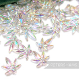 Vintage 1960/70's 12x10mm Hemp Leaf Beads - Approx. 72 Beads