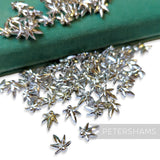 Vintage 1960/70's 12x10mm Hemp Leaf Beads - Approx. 72 Beads