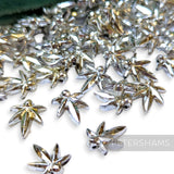 Vintage 1960/70's 12x10mm Hemp Leaf Beads - Approx. 72 Beads