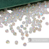 Vintage 1960/70's Tiny 2mm Round Faceted Beads - Approx. 144 Pieces