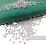 Vintage 1960/70's Tiny 2mm Round Faceted Beads - Approx. 144 Pieces