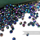 Vintage 1960/70's Tiny 2mm Round Faceted Beads - Approx. 144 Pieces
