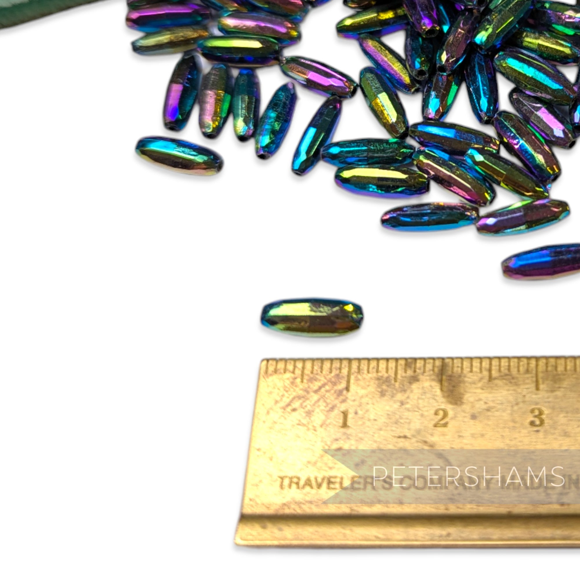 Vintage 1960/70's Mini 12x3mm Faceted Disco Beads - Approx. 144 Beads