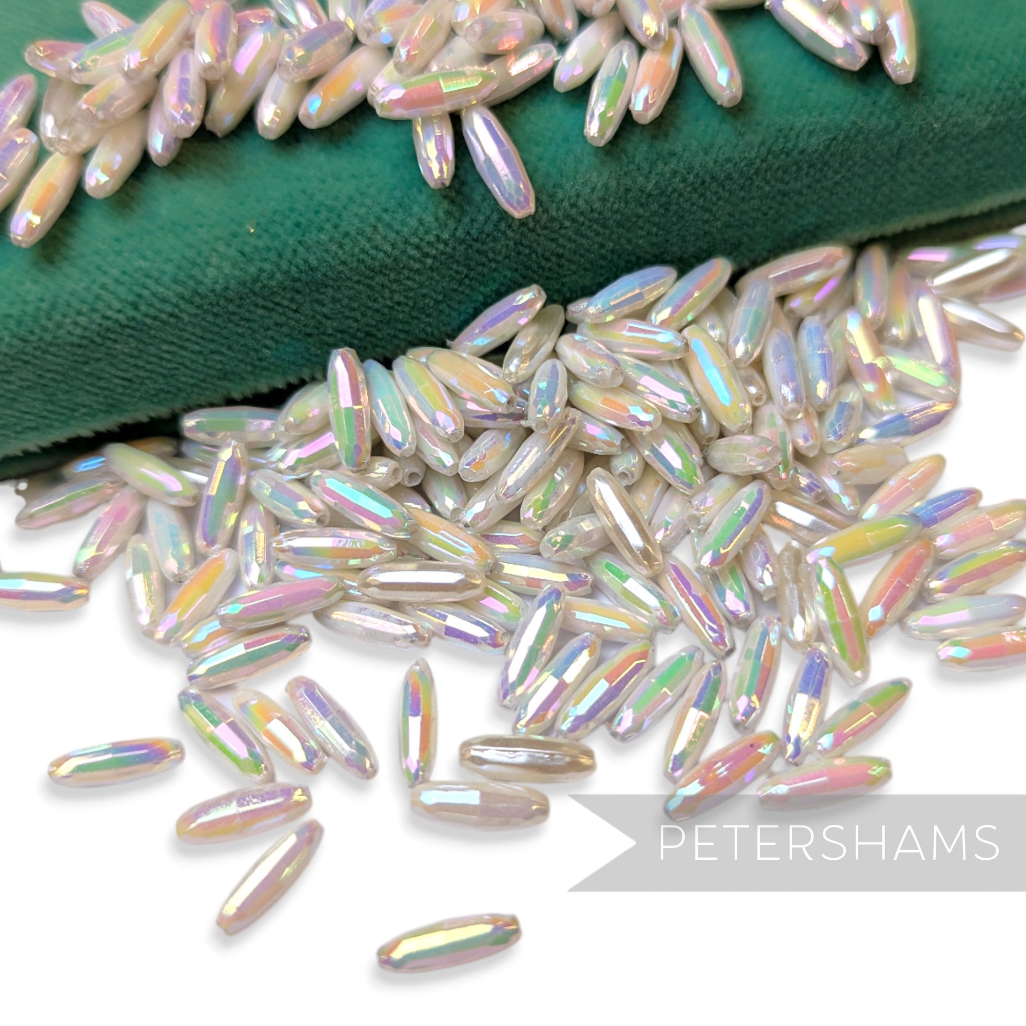 Vintage 1960/70's Mini 12x3mm Faceted Disco Beads - Approx. 144 Beads