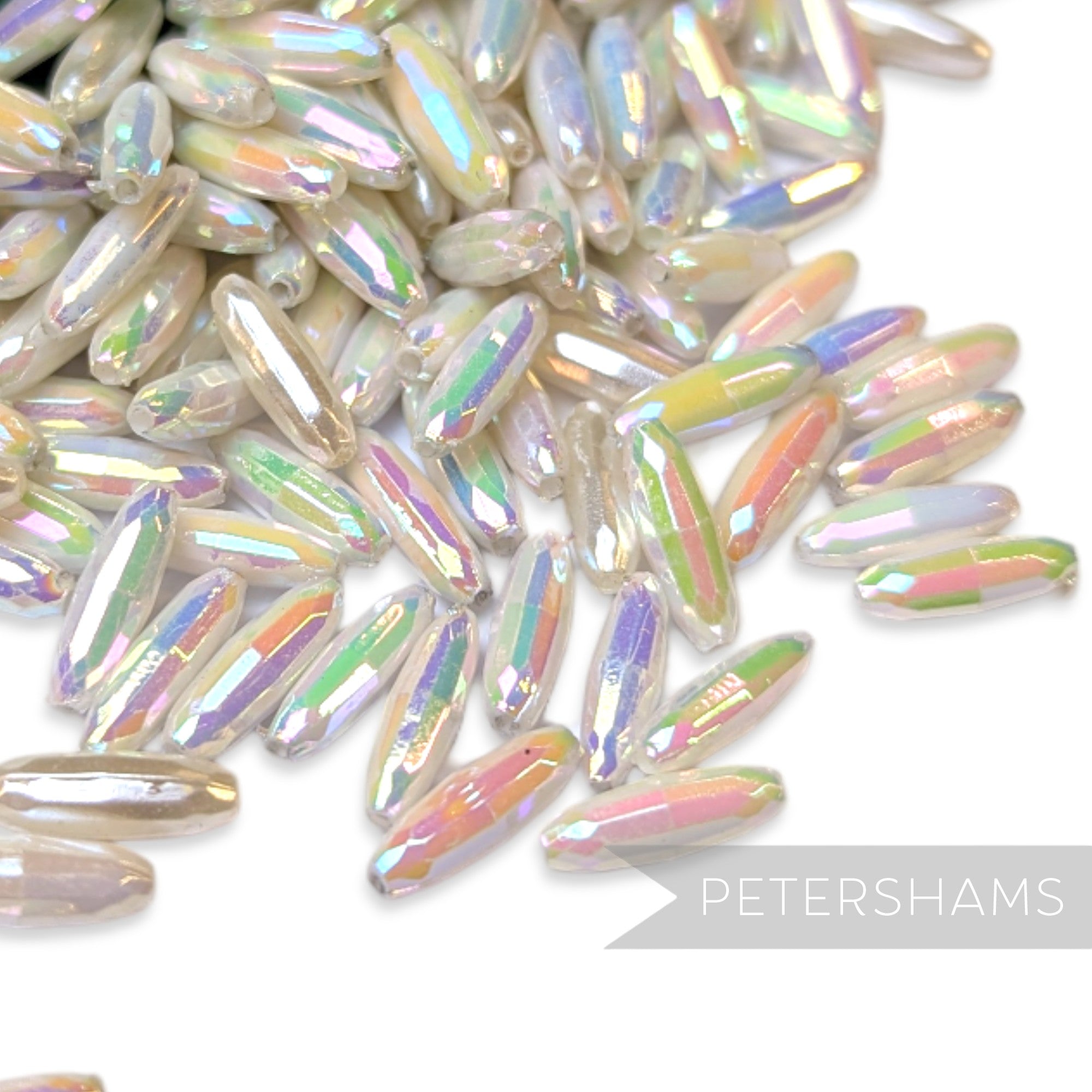 Vintage 1960/70's Mini 12x3mm Faceted Disco Beads - Approx. 144 Beads