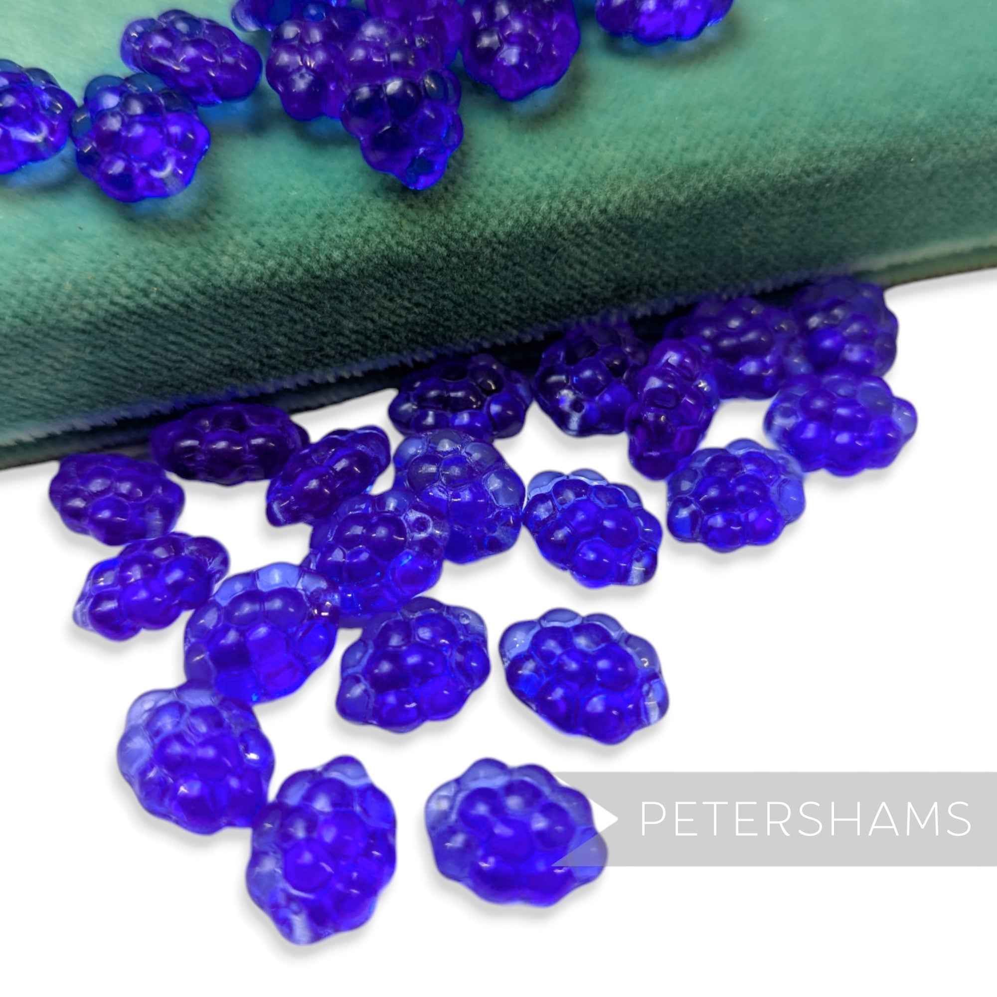 Vintage 1960/70's 13x10mm Glass Fruity Beads - 36 Pieces