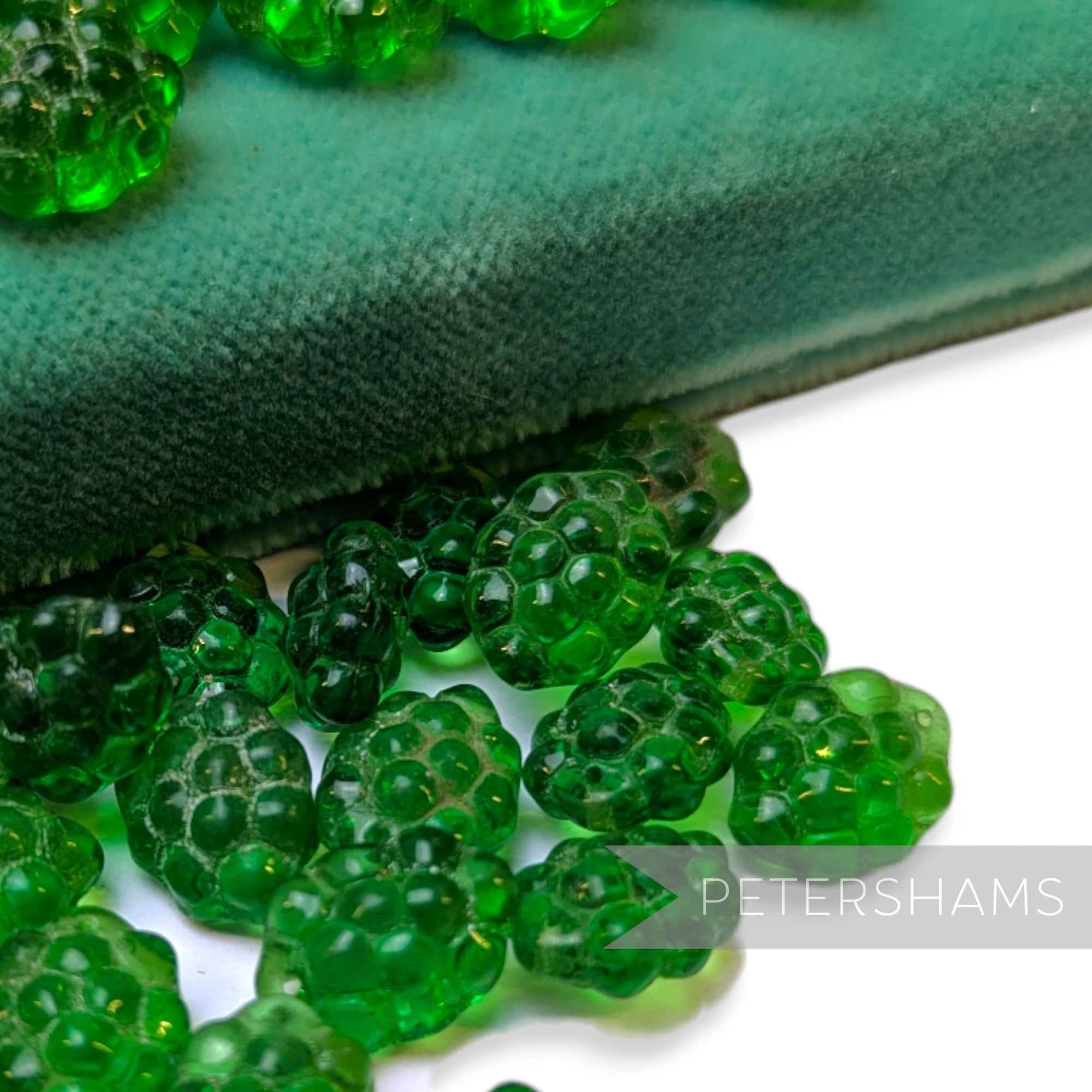 Vintage 1960/70's 13x10mm Glass Fruity Beads - 36 Pieces