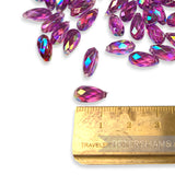 Vintage 1960/70's 10x6mm Rounded Faceted Teardrop Beads - Approx. 72 Pieces