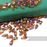 Vintage 1960/70's 10x6mm Rounded Faceted Teardrop Beads - Approx. 72 Pieces