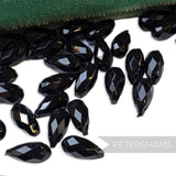 Vintage 1960/70's 10x6mm Rounded Faceted Teardrop Beads - Approx. 72 Pieces