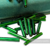 25mm Vintage Extra Long Glass Bugle Beads - 36 Pieces