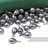 Vintage 1950/60's 12x5mm Pearlescent Droplet with Loop - 72 Pieces