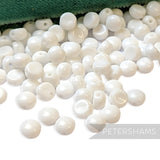 Vintage 1960/70's Glass 5x5mm Flatback Pebble Beads - Approx. 144 Beads