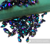 Vintage 1960/70's 10x5mm Geometric Dagger Beads - Approx. 100 Pieces