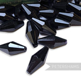 Vintage 1960/70's 18x8mm Faceted Bi-Cone Bead - 36 Pieces