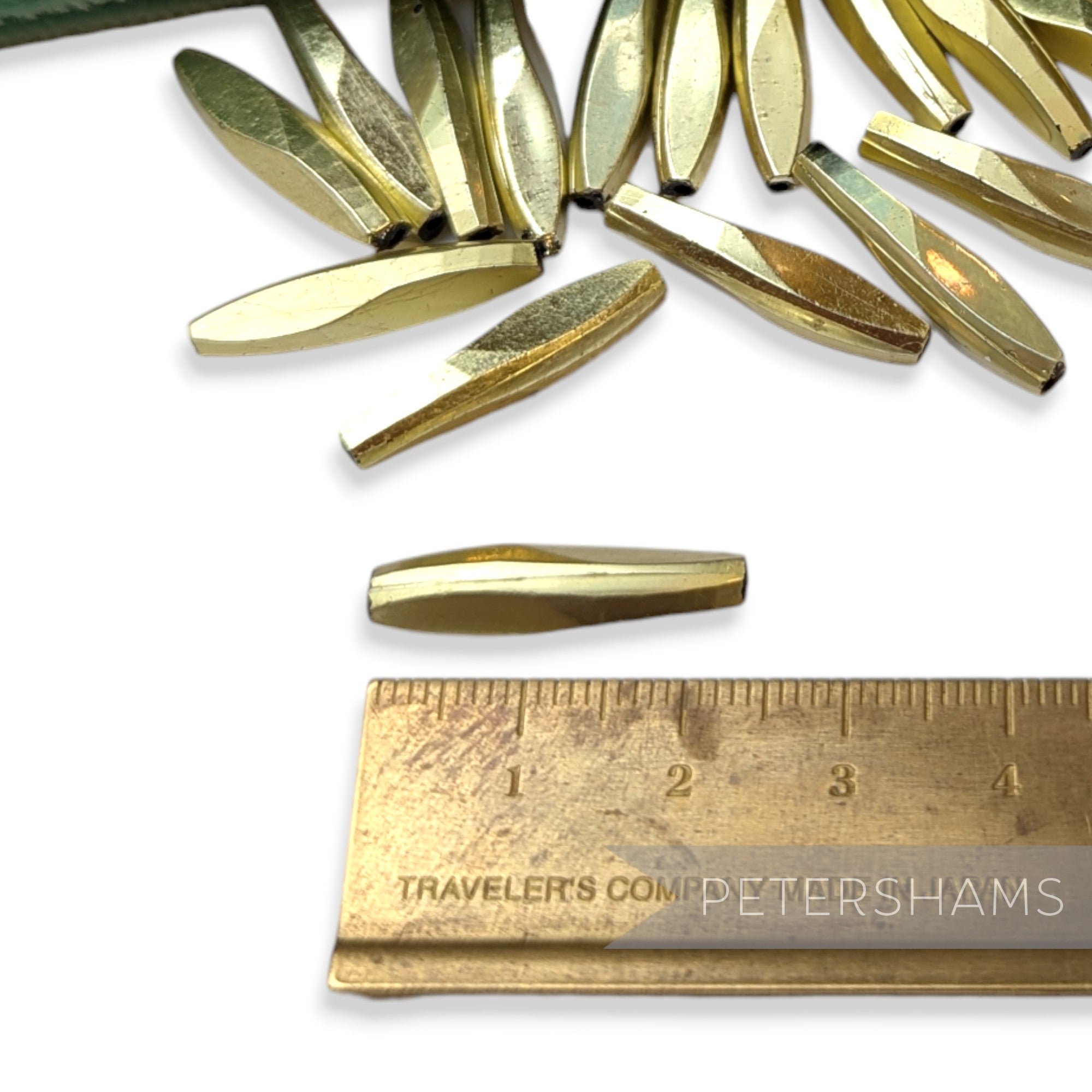 Vintage 1960/70's 23x6mm Long Irregular Beads - 36 Pieces