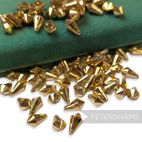 Vintage 1960/70's 12x7mm Faceted Pointed Teardrop Bead - Approx. 72 Beads