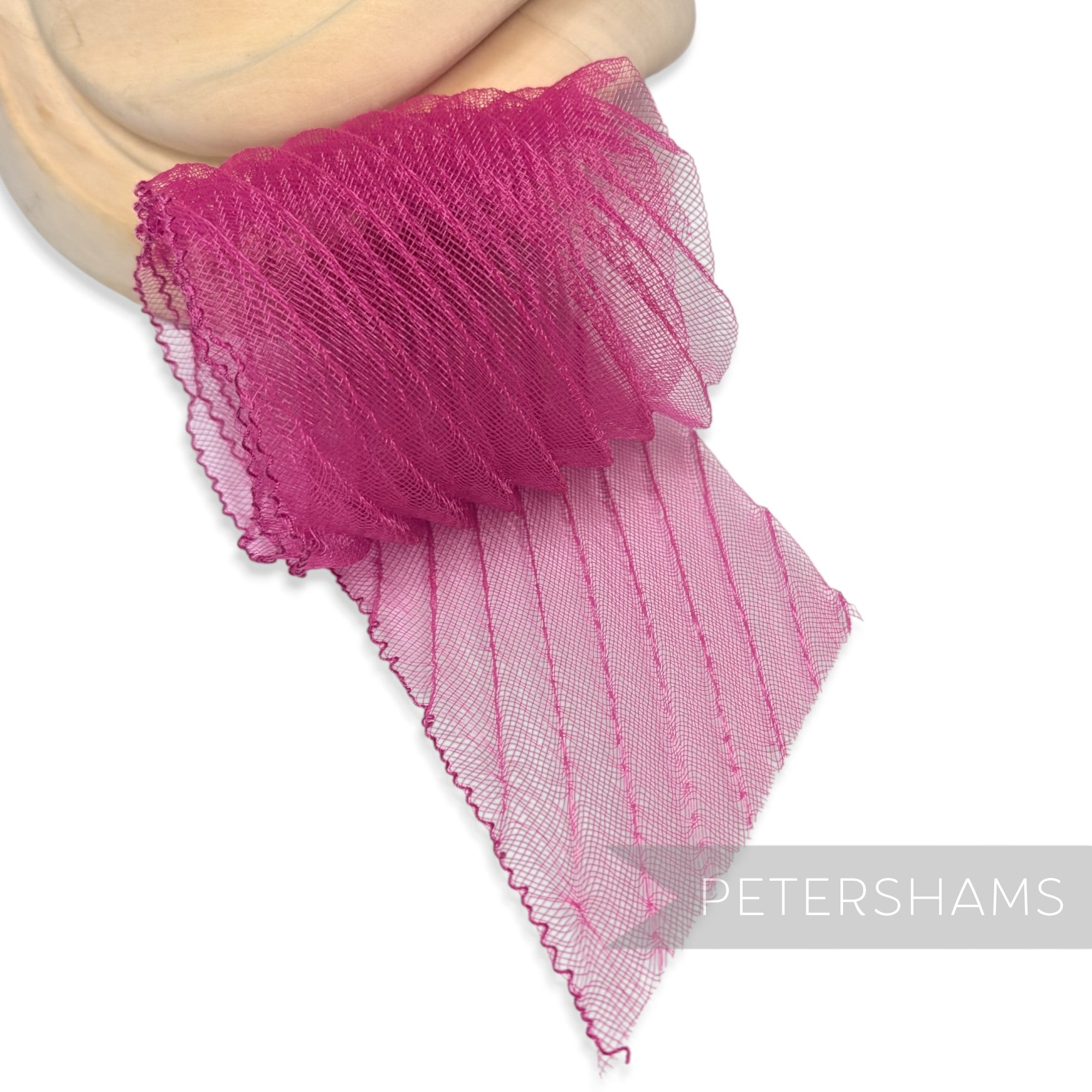 Diagonal Pleated Crin Strip