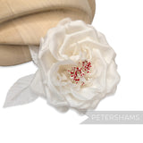 'Aileen' 9cm Vintage 1980s Silk Rose Millinery Flower Mount