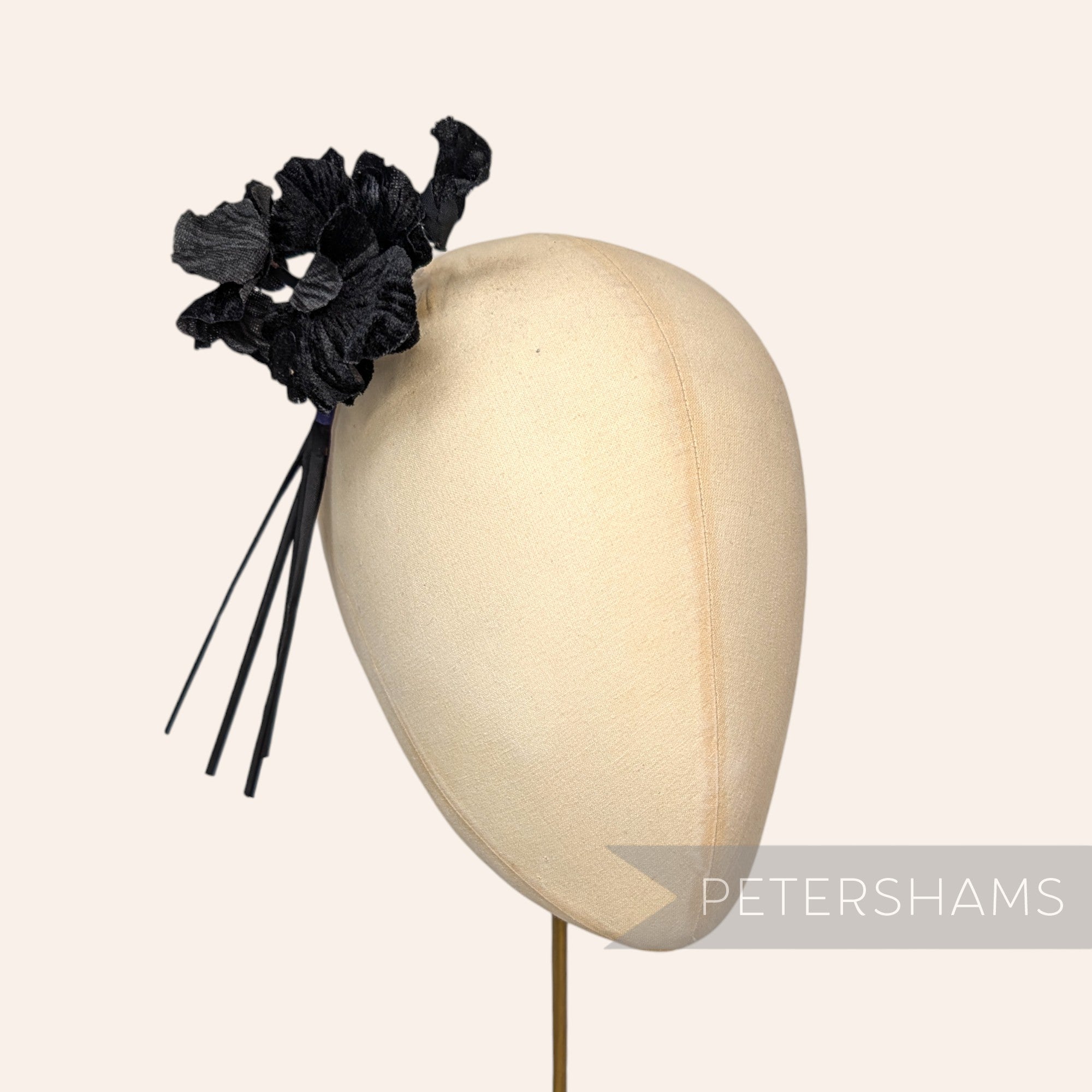 'Brandi' Vintage Velvet Pansy Wired Millinery Flower Bunch