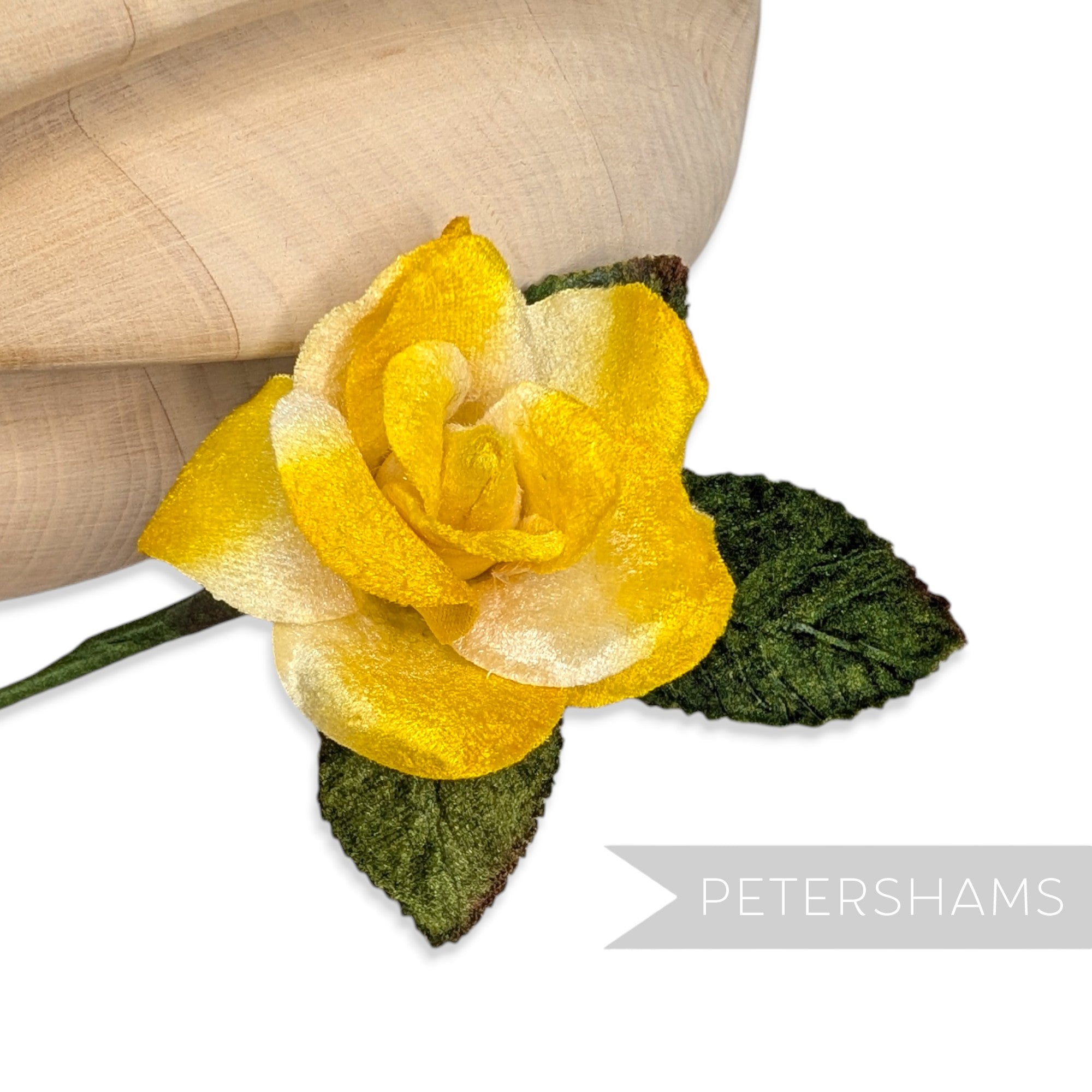 'Arabella' Small Velvet Rose Blossom Millinery Hat Mount