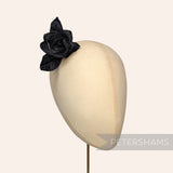'Arabella' Small Velvet Rose Blossom Millinery Hat Mount