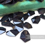 Vintage 1960/70's 20x16mm Geometric Pendant Beads - 36 Pieces