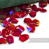 Vintage 1960/70's 12x10mm Geometric Pendant Beads - Approx. 72 Pieces