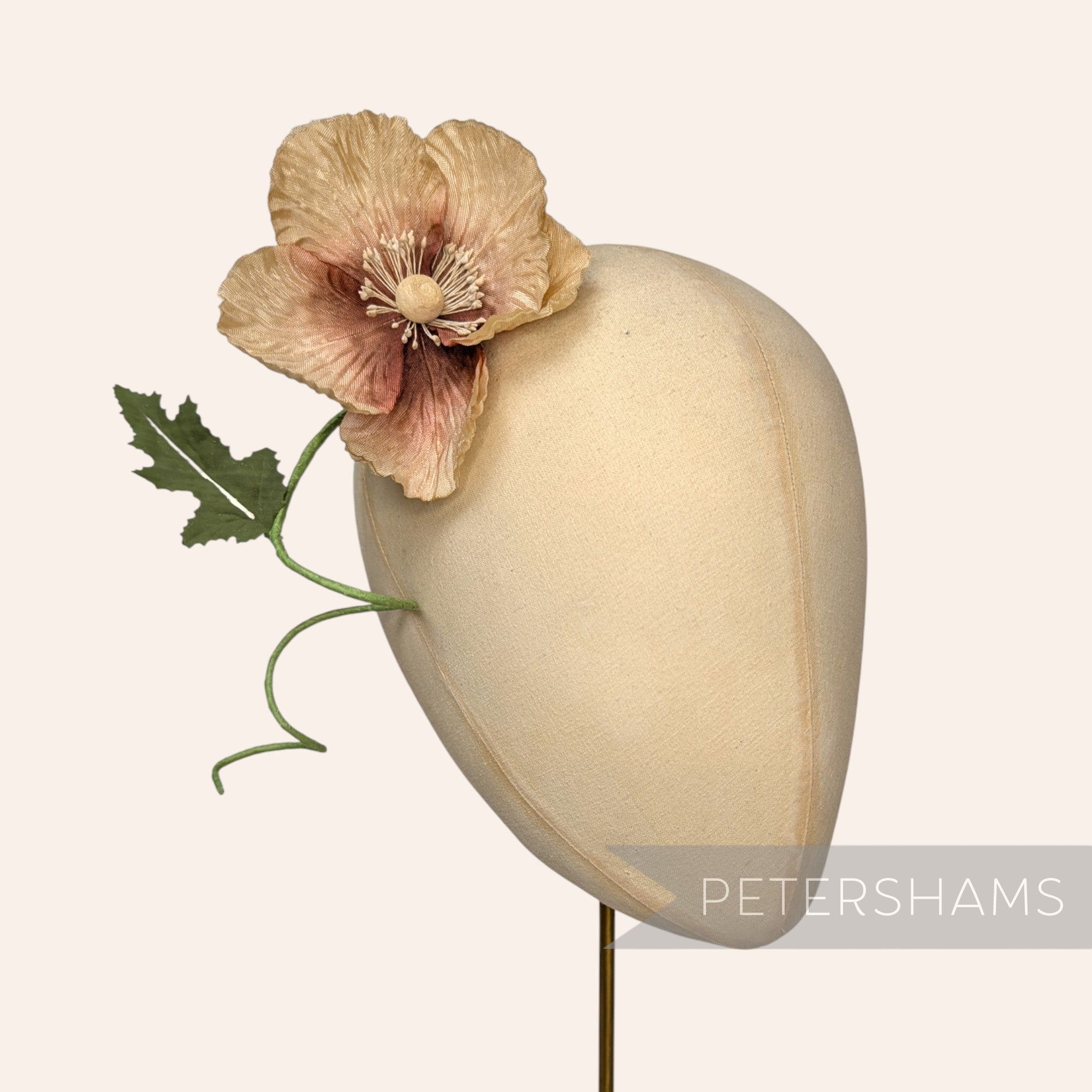 'Kimber' Vintage 1950's-80's California Poppy Millinery Hat Mount