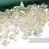 Vintage 1960/70's 13x8mm Faceted Teardrop Bead - Approx. 144 Beads