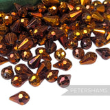 Vintage 1960/70's 13x8mm Faceted Teardrop Bead - Approx. 144 Beads