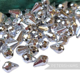 Vintage 1960/70's 13x8mm Faceted Teardrop Bead - Approx. 144 Beads