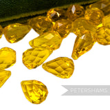 Vintage 1960/70's 19x9mm Pointed Faceted Teardrop Bead - 36 Beads