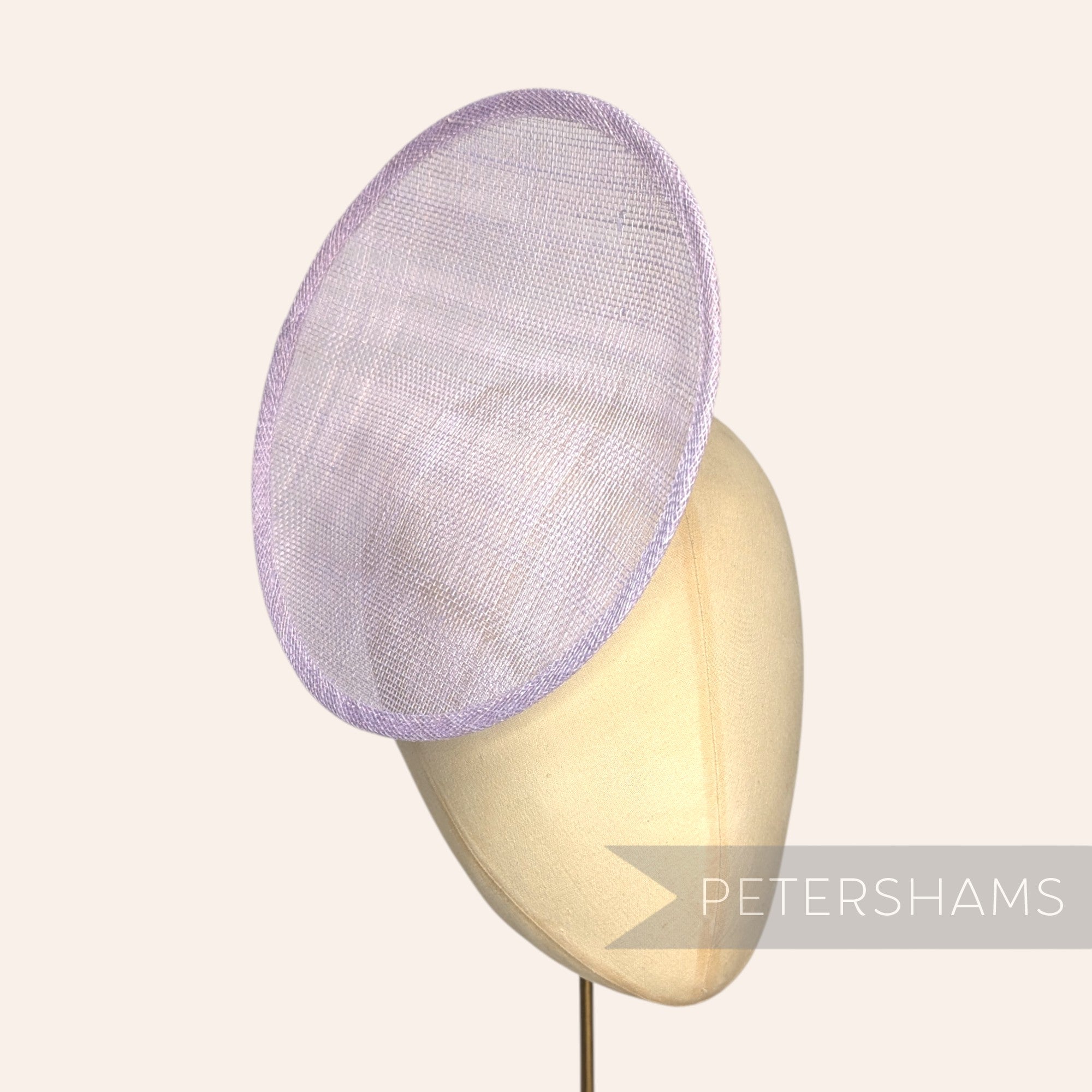 Rounded Scoop 21cm Sinamay Fascinator Hat Base