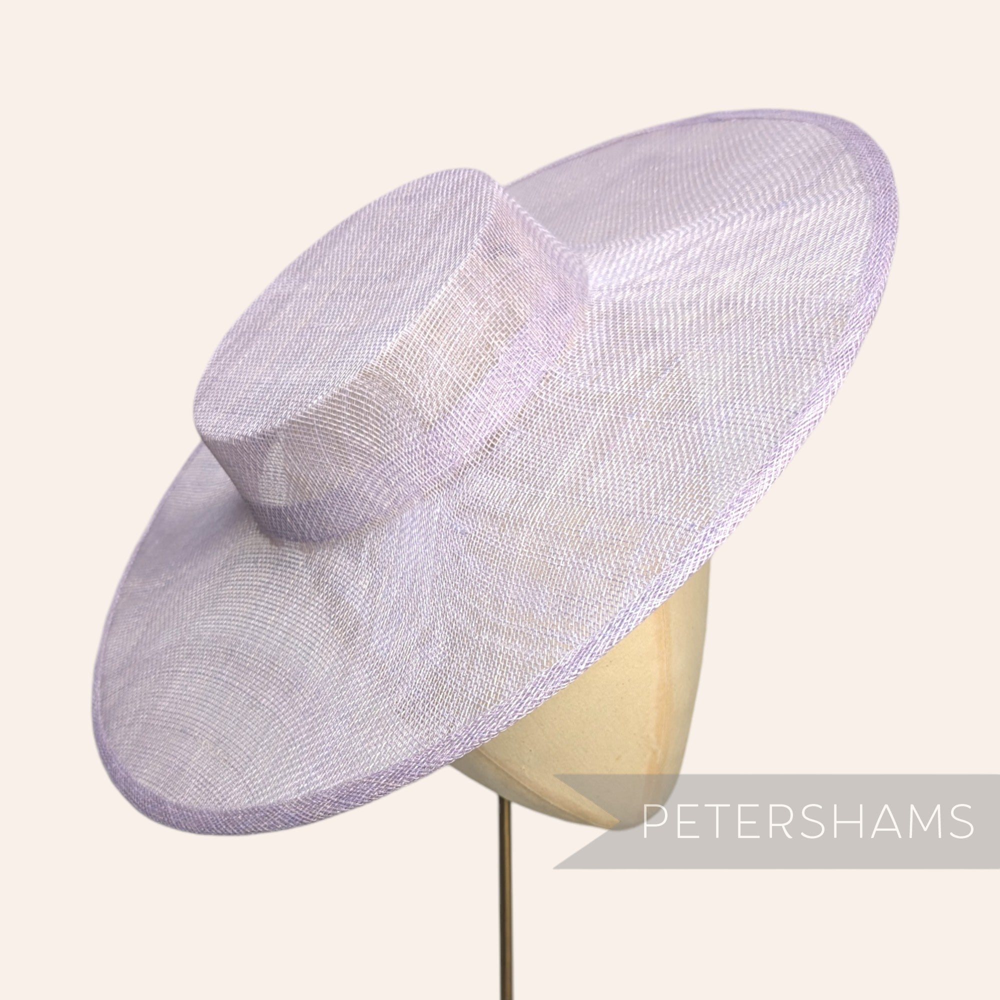 Large Brim Sinamay Boater Fascinator Hat Base