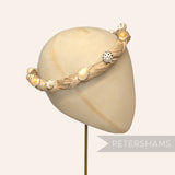 Natural Raffia & Seashell Headdress Frame