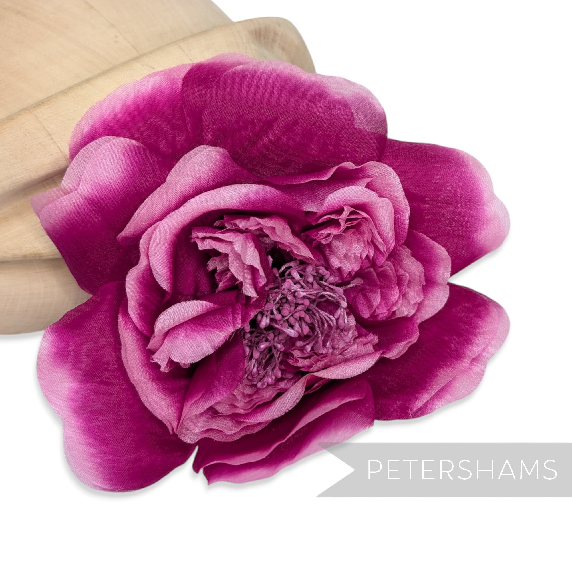 'Elvira' Large 17cm Frilled Millinery Flower Hat Mount