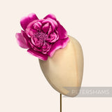 'Elvira' Large 17cm Frilled Millinery Flower Hat Mount