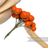 'Timmy' Vintage 1950/60s Wired Orange Fruits - 24 stems