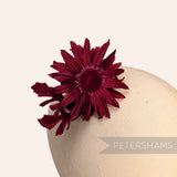 'Jill' Vintage 1970s Velvet Daisy Flower Hat Mount