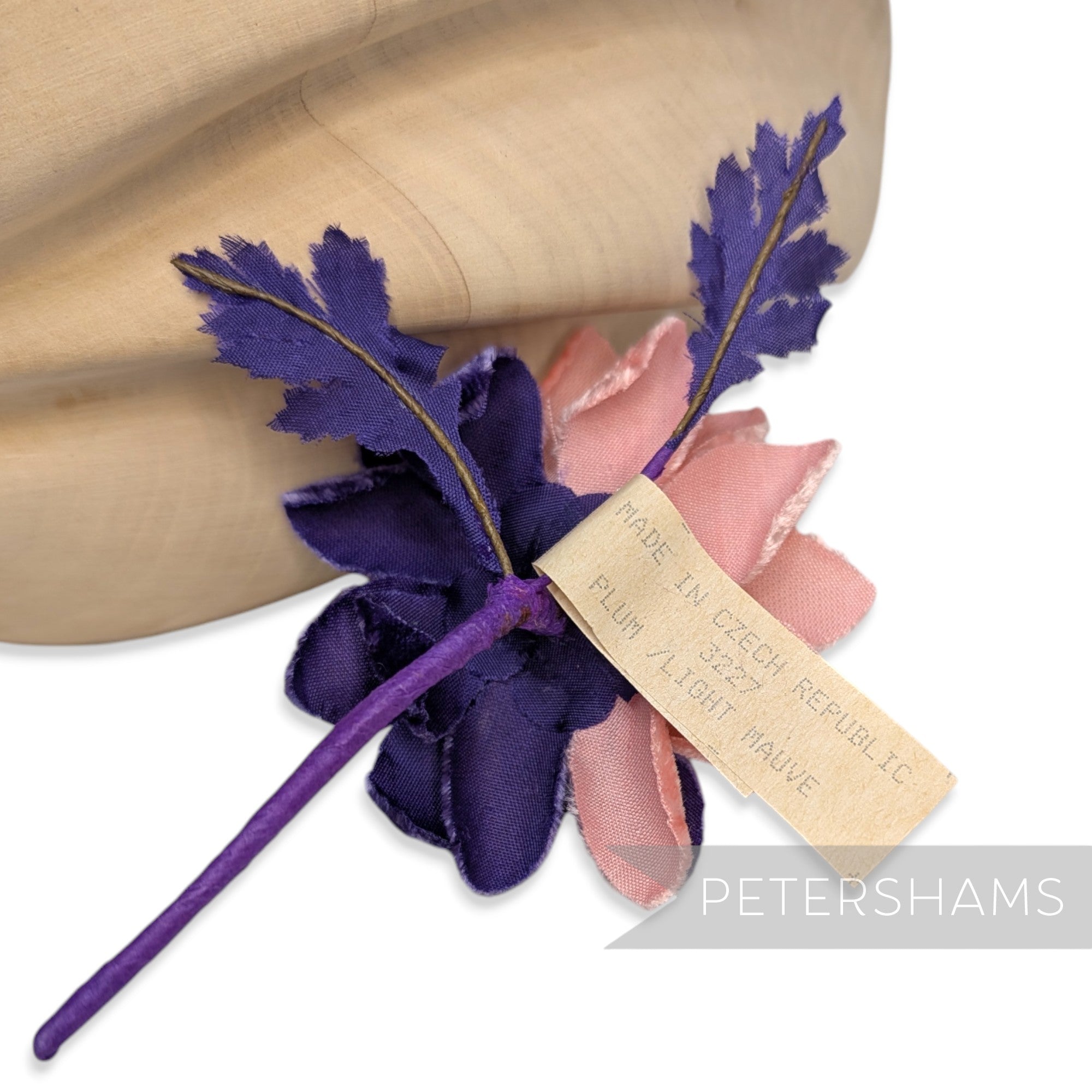 'Twobie' Two-Tone Vintage Velvet Czech Daisy Flower