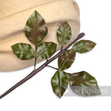 'Happa' Vintage 1960/70s Japanese Wired Rose Leaf Branch