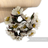 'Fred' Mini Silk Blossom Wired Flowers - 12 stems